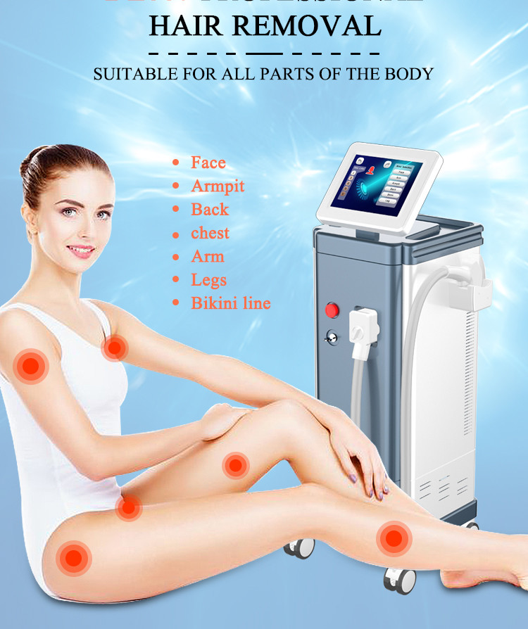 New Arrival 2000W laser price hair removal machine / 808 diode laser hair removal machine LF-648B
