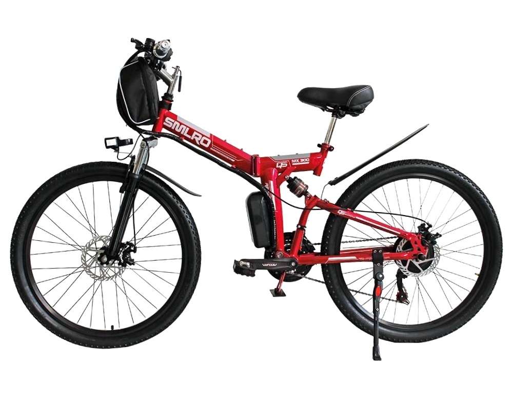 21 Speed Electric Folding Bike Lightweight ， MX300 Lithium Battery Ebike Fat 26