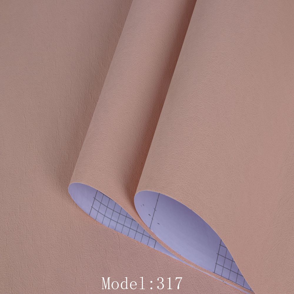 Smoke Proof Pink Fabric Wall Paper For Girls Peel Off Stick Textured Fabric Wallpaper