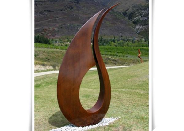 Professional Contemporary Corten Steel Sculpture , Large Abstract Metal