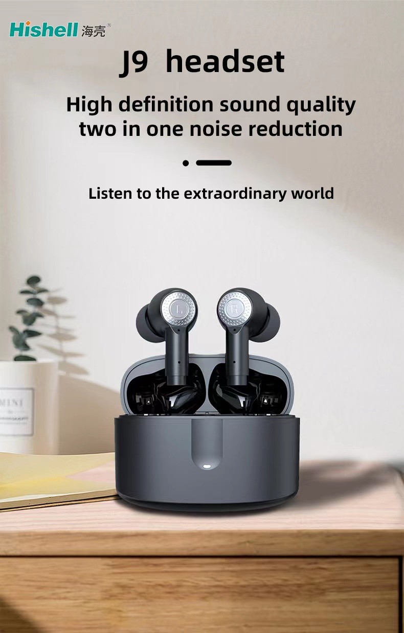 Noise Cancelling Bluetooth ANC ENC Earbuds 2 In 1 Wireless Neck Headset J9