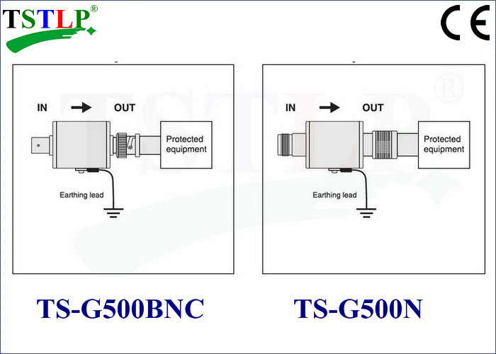 500MHz 3.5A Lightning Surge Arrester With N Connector For Antenna System