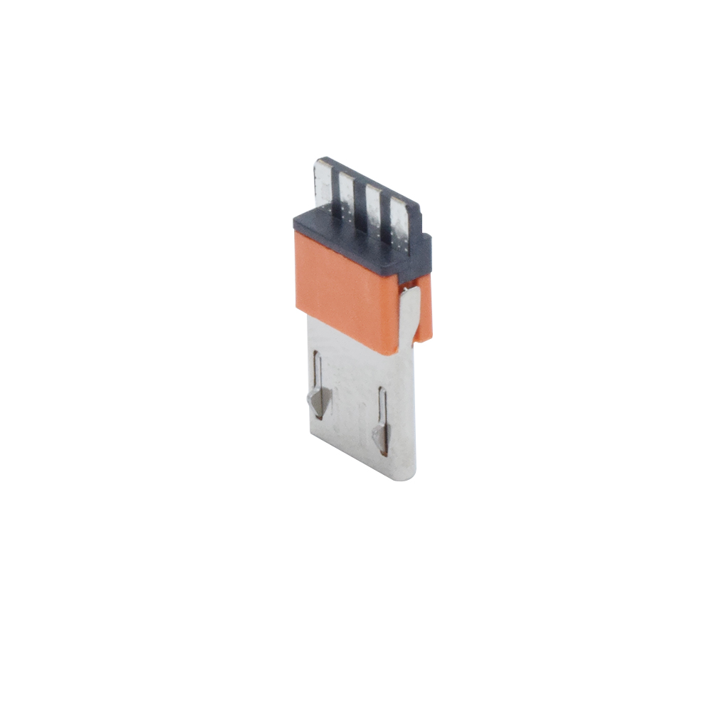 Colorful Nickel Plated 4 Pin Micro Connector With Charging Data Fuction