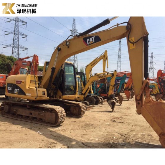 Used Japan CAT312 12 Ton Crawler Excavator with 67KW Engine