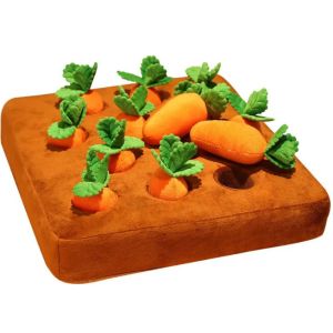 10 Carrots Plush Pet Chew Toys For Small Medium Dogs Teething Training