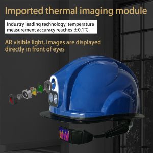 Face Recognize AI Thermal Imaging Helmet Camera Identity Verification