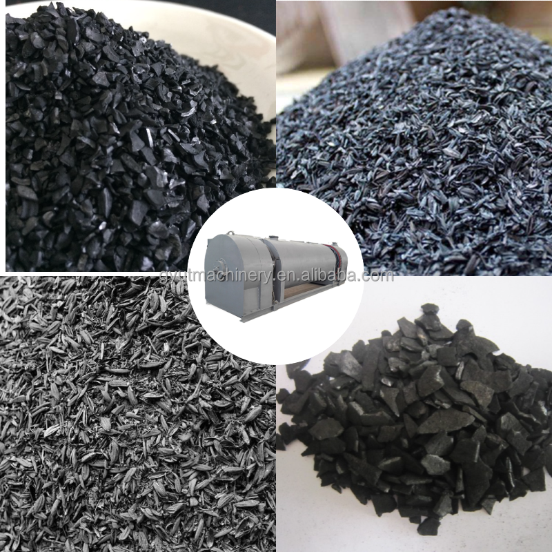 Smokeless Wood Sawdust Biomass Charcoal Coal Air Flow Continuous Carbonization Furnace