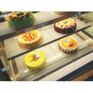 310L Practical Small Cake Display Counter Fridge Microcomputer Control Temp