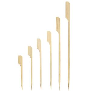  9cm Bamboo Paddle Pick Natural Wooden Kebab Sticks For Cocktails Manufactures