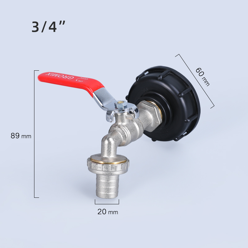 Long-Lasting IBC Tank Tap Adaptor Cover Drain Discharge Nozzle Spout Pipe Tube Connect