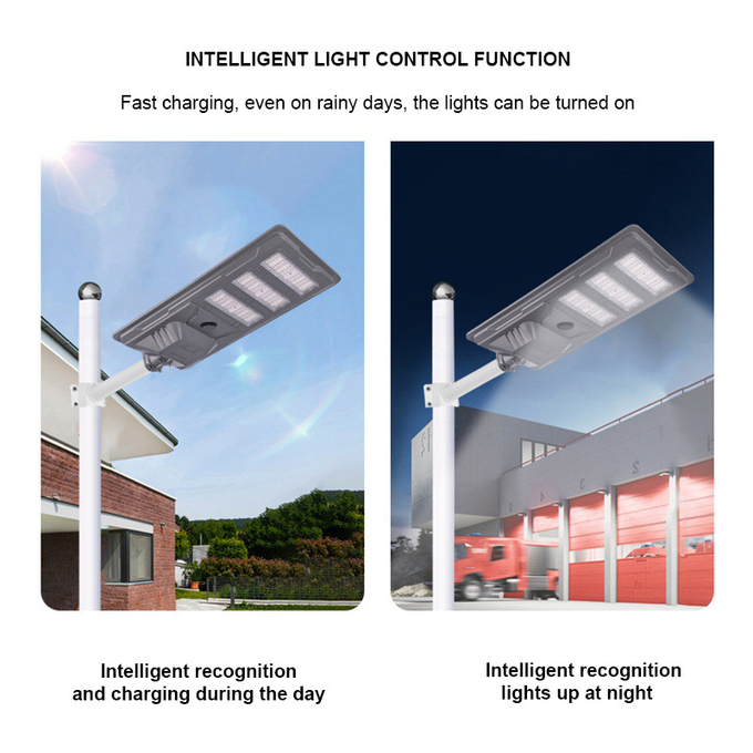 3000k Engineering Sensor All In One Solar Led Street Lights 400w 4 Modules