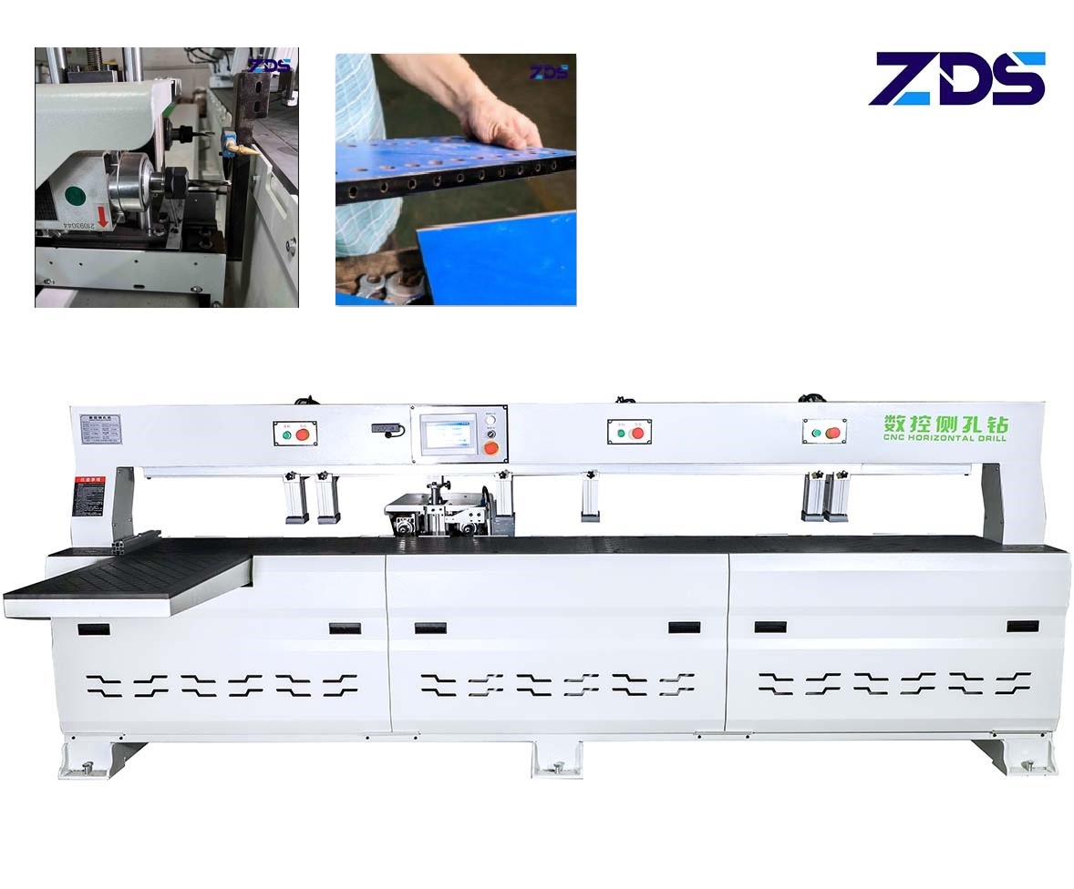 Cabinet 3 In 1 Side Hole Drilling Machine Laser Infrared Wood Slotting Machine