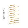 Buy cheap BeCu C17200 Bend PIN 0.25mm Thickness Au Plating Lightweight from wholesalers