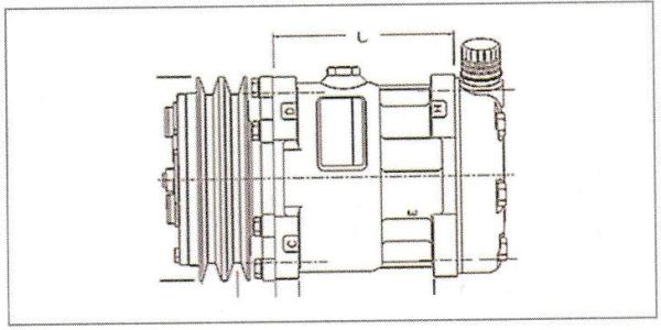 ALA22368 SANDEN A/C COMPRESSOR SANDEN 4433/4484 A/C COMPRESSOR EAR A/C
