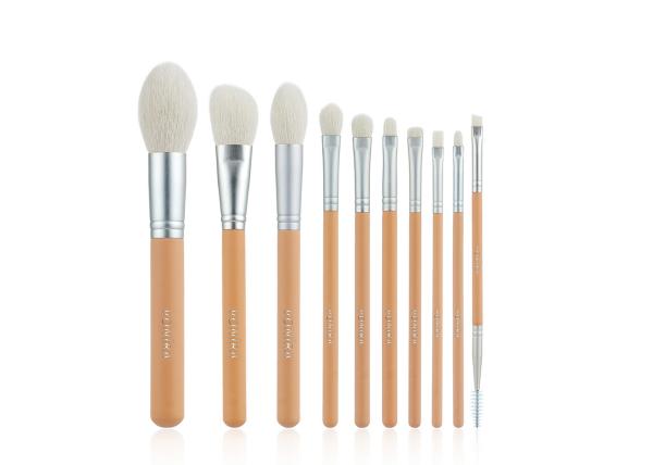 Vonira Beauty Custom Nude Pink Color Basic 10 Pieces Makeup Brushes Collection