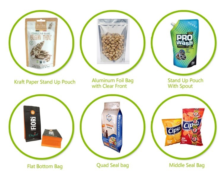 Customized Food Grade Resealableplastic pouch food packaging Zipper Bag