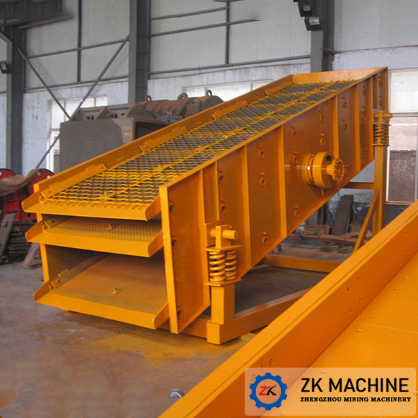 Compact Layout Vibrating Screen Machine , Vibro Screen Separator Gold Classifying