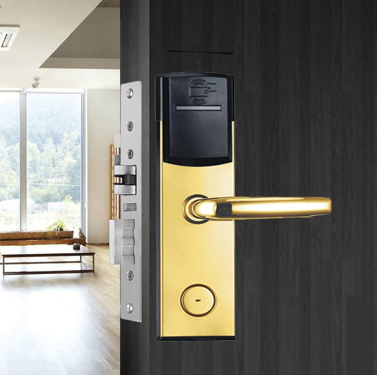Office Hotel Digital Entry Key Card Door Lock Electronic Rfid Room Lock