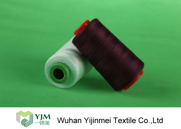 Ne 40/2 Dyed 100 Spun Polyester Sewing Thread With 100% PES Short Staple Fiber