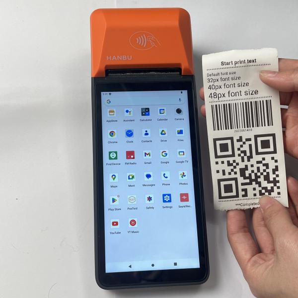 User Friendly Smart POS Terminal Mobile Android POS System 5.99 Inch With NFC