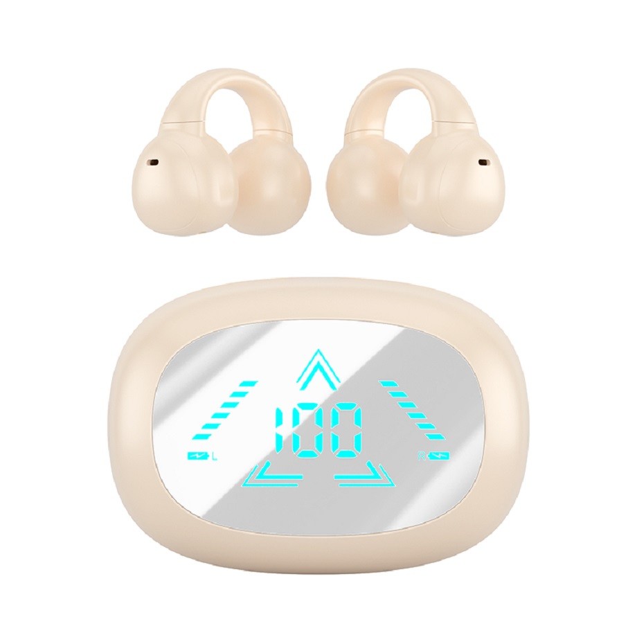 TWS Fully Open Wireless F13 With LED Display Bluetooth 5.3 AAC/SBC Decoding 40mAh Headphones + 400mAh Case For Business People