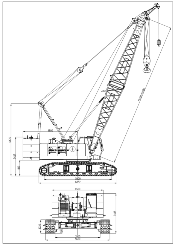 100T Second Hand Crawler Cranes With Automation Technology Used Crane Equipment