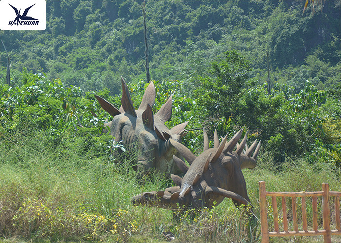 Forest Decoration Full Size Dinosaur Models , Outdoor Resin Animal Ornaments