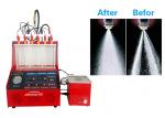 Petrol Fuel Injector Cleaning Machine Red Color 60*60*42cm 230W FCC Approved