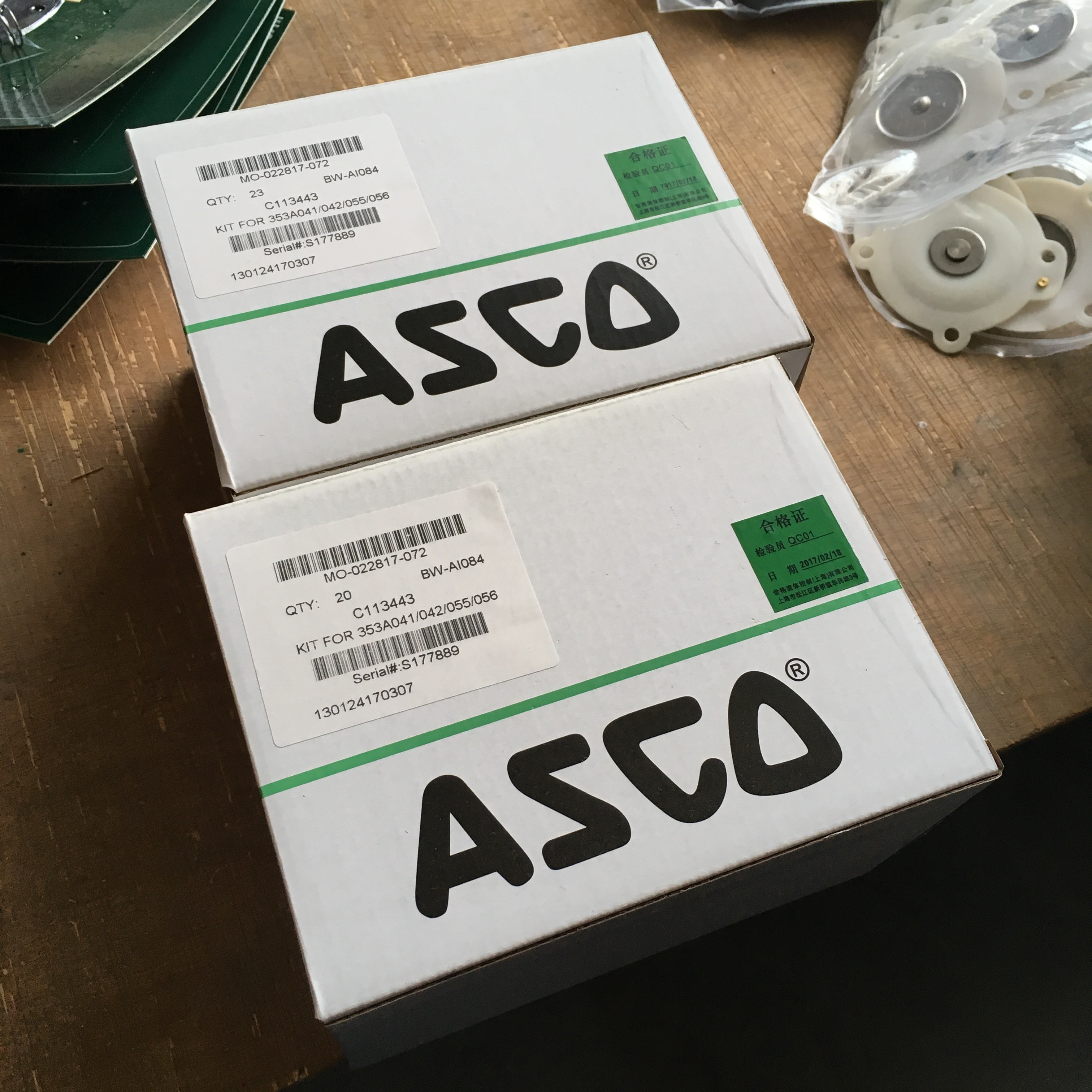 ASCO C113444 Diaphragm Repair Kit Nitrile/Viton For Pulse Solenoid Valve SCG353A044