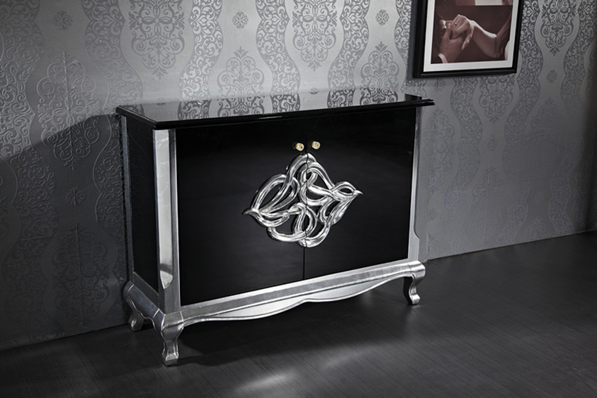 Grillwork Chinese Antique Sideboard
