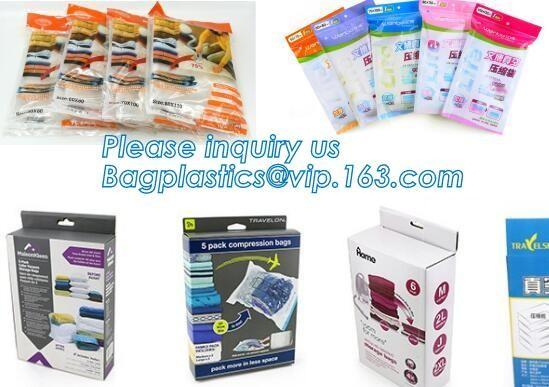 Vacuum storage space saving bag, Eco self seal bags, Roll-up storage bags, Space