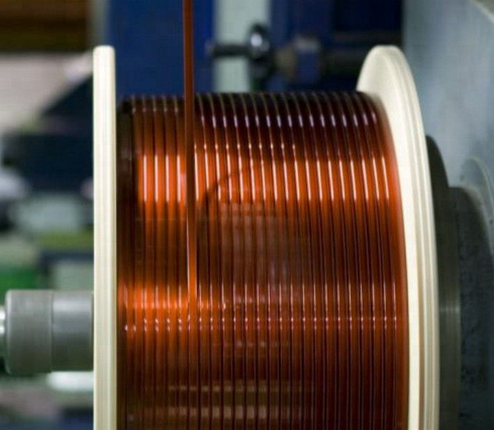 Class 155 - 220 Rectangular Enameled Copper Wire Super Thin Coated Self Bonding Wire