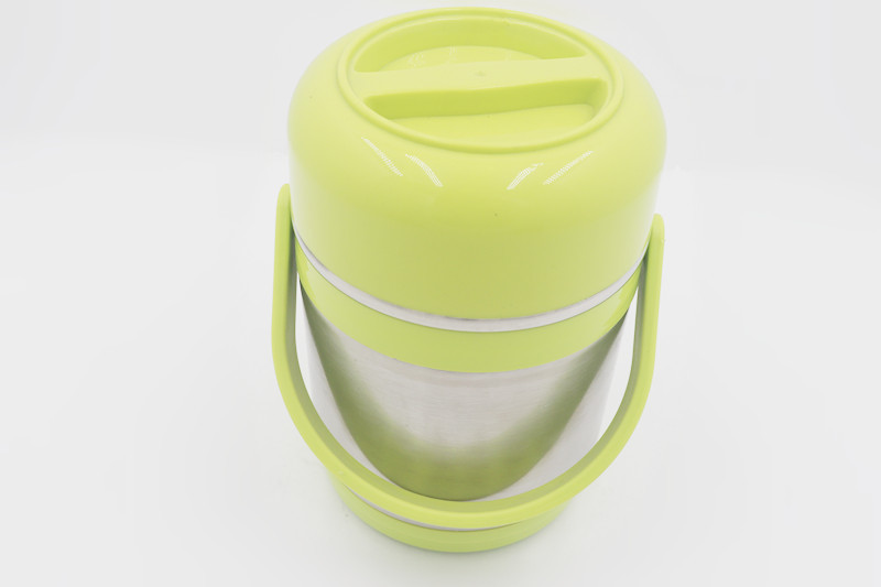 1.5L Hot sale stainless steel storage food container plastic insulated lunch box