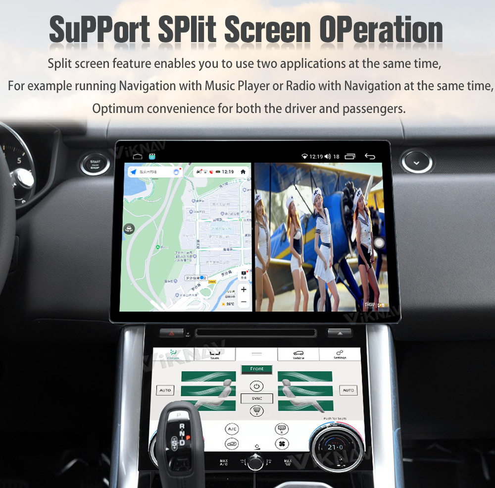Viknav Car Radio For Land Rover Range Rover Sport L494 (2013-2017) 13.6 inch Android Autoaudio GPS CarPlay