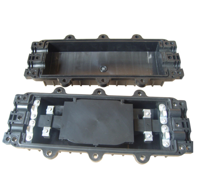 Horizontal PC material Fiber Optic Splice Closure , optical splice closure