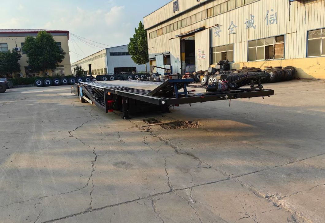 China Factory Sing Axle Car Transport Semi-Trailer Transport Car Chinese Brand Landing Gear Semi Trailer