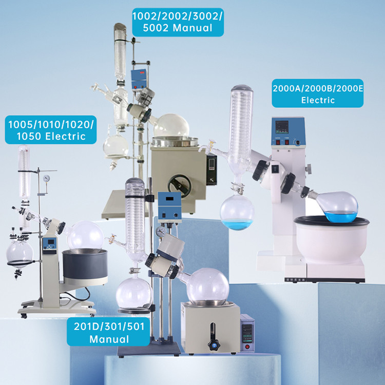 Lab 1L 2L 5LSmall Scale Rotary Thermal Vacuum Flash Evaporator Alcohol Distiller