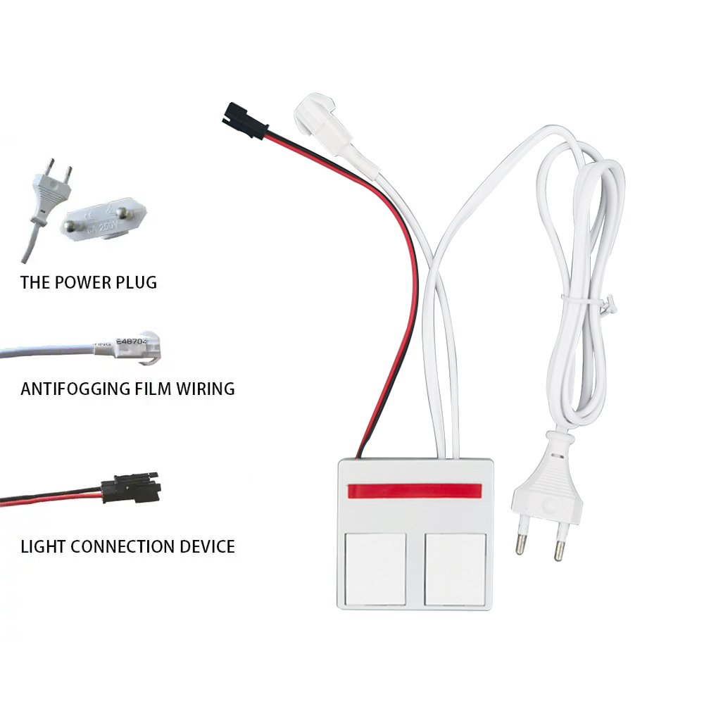 12V LED Light Source Integrated Bathroom Mirror Switch 1N1NC Combination 1A Max Current