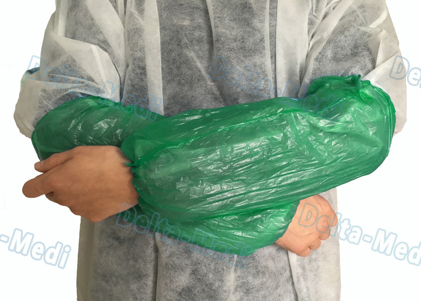 Waterproof Medical Plastic Products CPE Surgical Gown / Isolation Gown With Thumb Loop Cuff