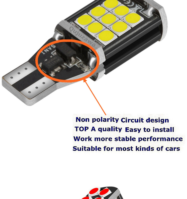 ODM 3030 T15 Automotive LED Turn Signals Canbus Error Free Brake Reversing For Cars