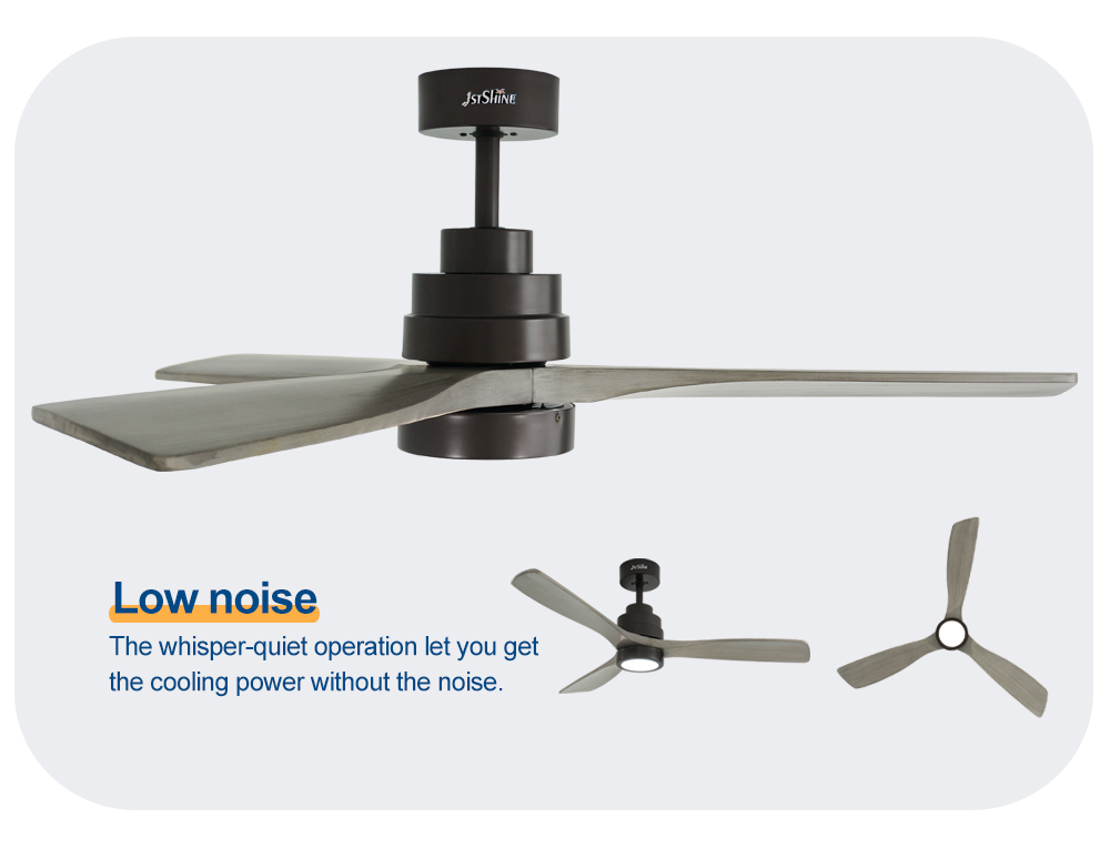 Home Hotel Office 1stshine LED Ceiling Fan with Fancy DC Motor and Silent Remote