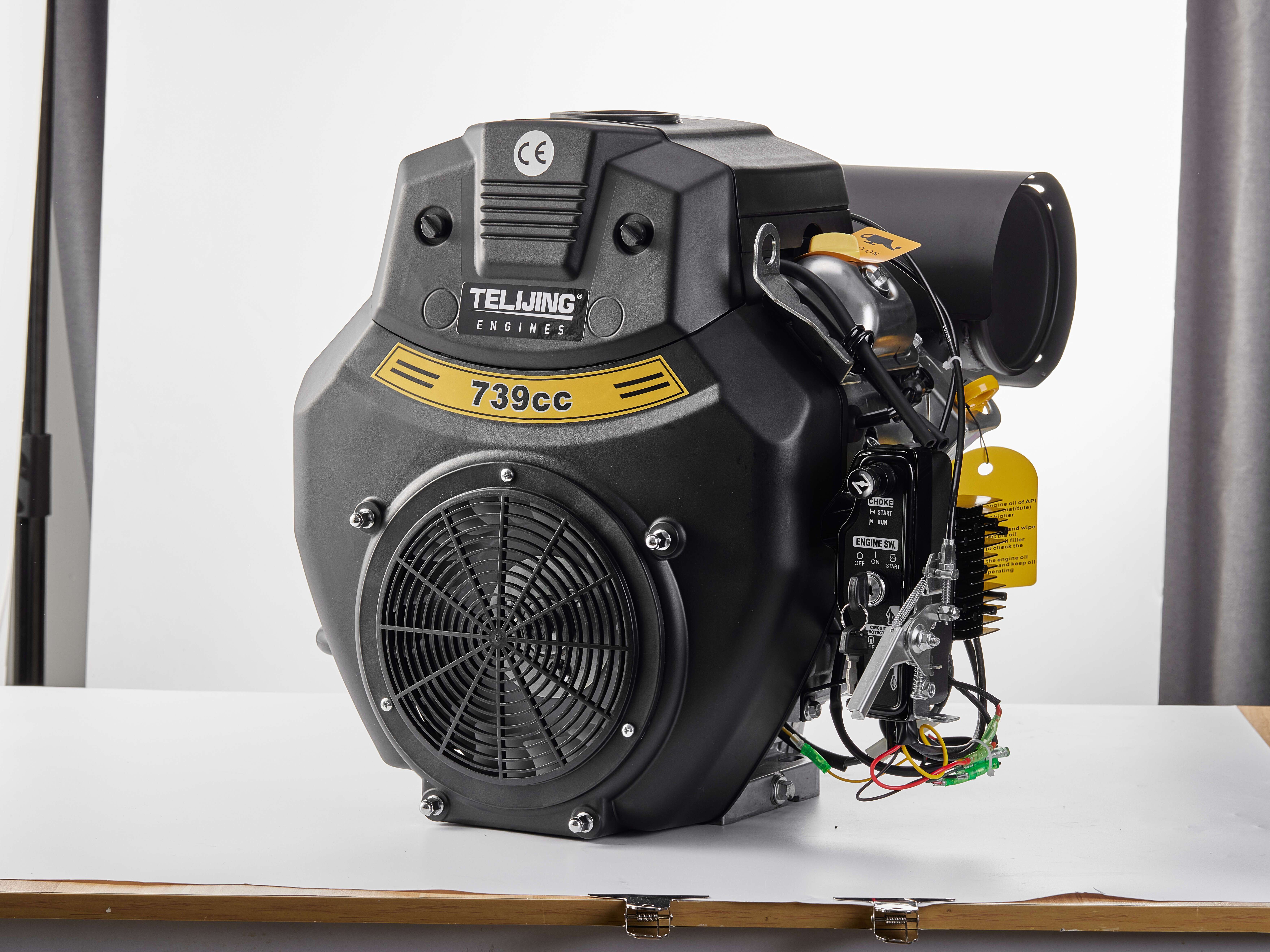 Electric Start Gasoline Engine 744cc 2 Cylinder OHV Portable Jet Rato 740 TLJ 740 OEM