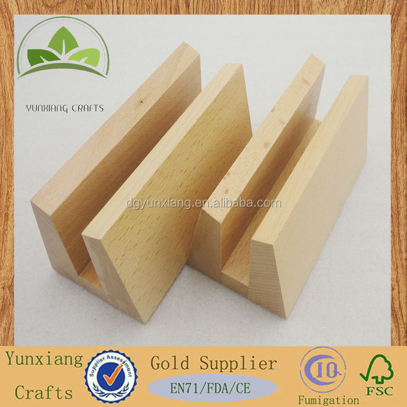 Wooden Blocks Calendar Business Card Base Wooden Craft Decoration for Home Office Desk (Natural Wood Calendar)