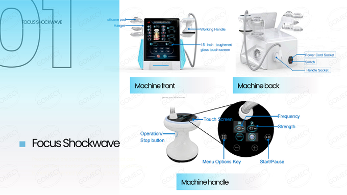 Focused Shock Wave Therapy EMFOCUS Regeneration Therapy Machine for Pain Relief
