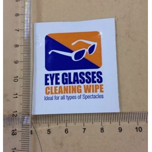 China Disposable single packed customized eyeglasses cleaning wet wipes tissue on sale