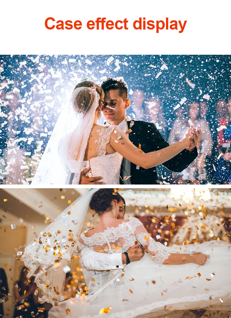 Colorful Papers Machine DMX512 Remote Control Confetti Machine for Party Celebration