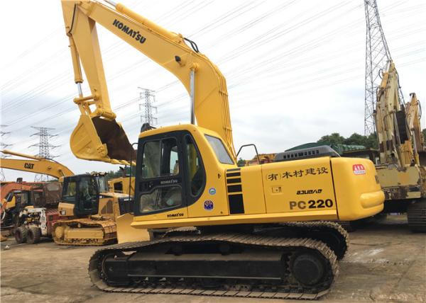 Used Komatsu Crawler Hydraulic Excavator PC220 22180kg Operate Weight With 1m3