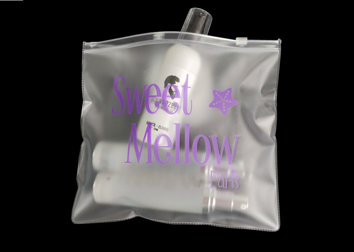 8.5 * 8 .5 Inches Clear Custom Shopping Bags For Make Up Hair Products