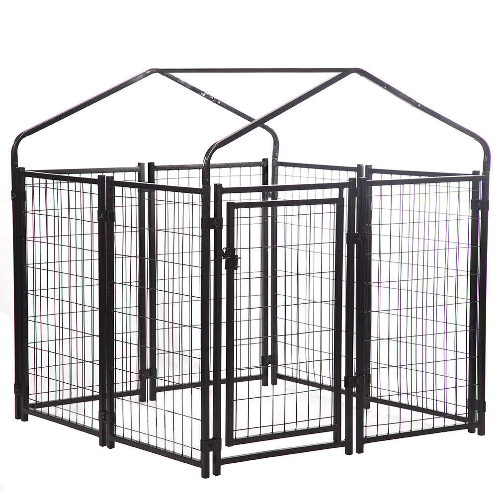 Pet 8 X 4 X 6ft Heavy Duty Dog Kennel Panels Outdoor Galvanized Welded