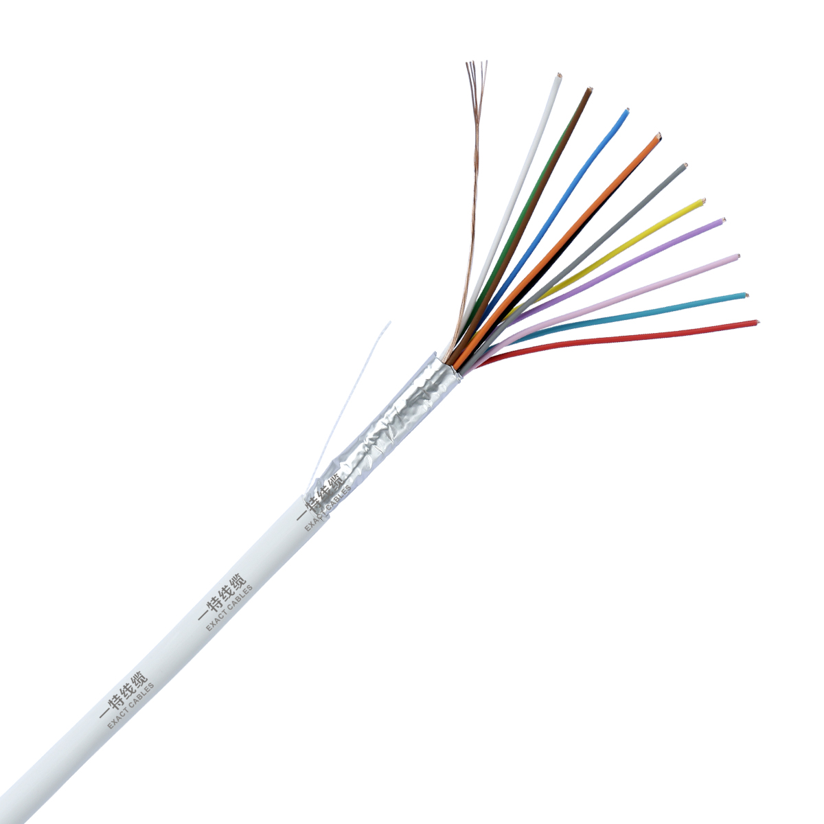 12 Cores Shielded TCCA Conductor LSF Insulation and Jacket CPR Eca Alarm Control Cable